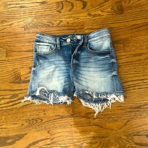 jean shorts. Brand: KanCan Size:14 Color: Blue fade